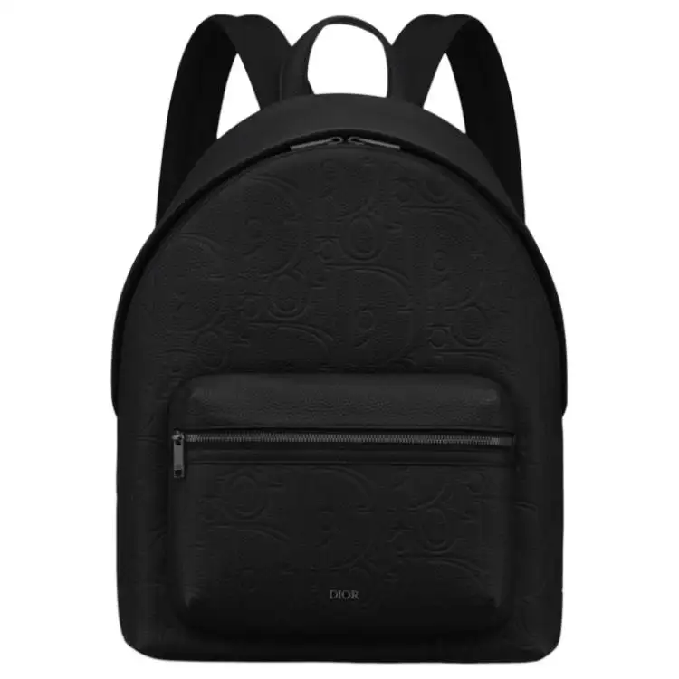 DIOR Rider 2.0 Grained Calfskin Backpack Men's Black