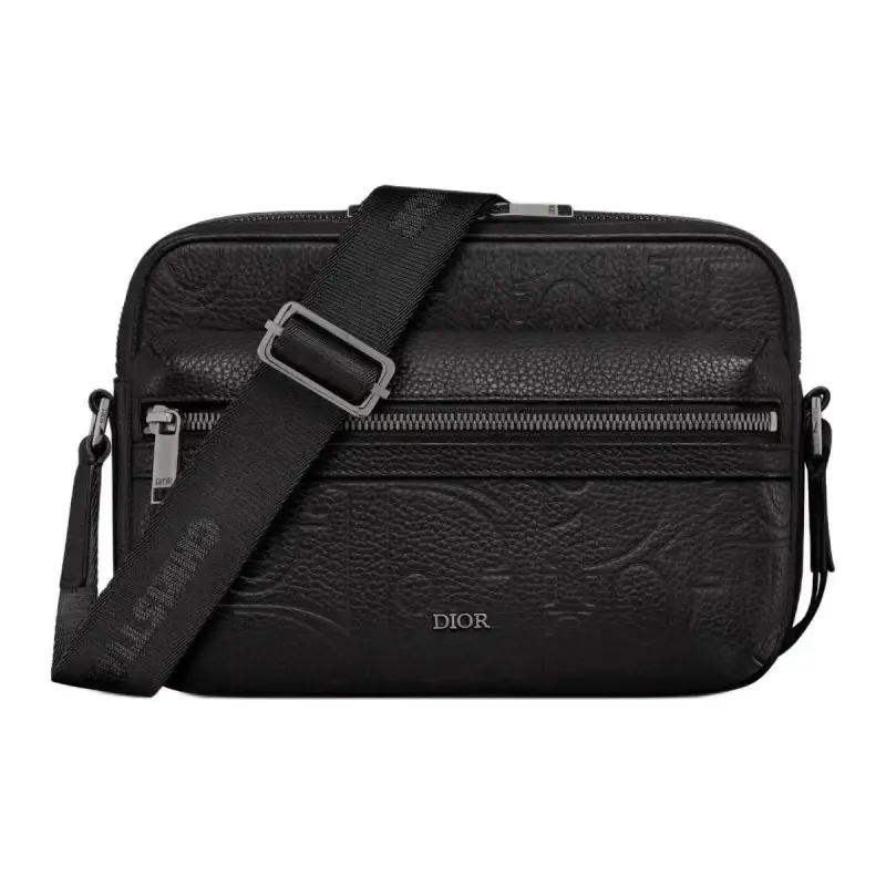 DIOR Rider 2.0 Leather With Grain Calfskin Messenger Bag, Shoulder Bag, Crossbody Bag Men's Black