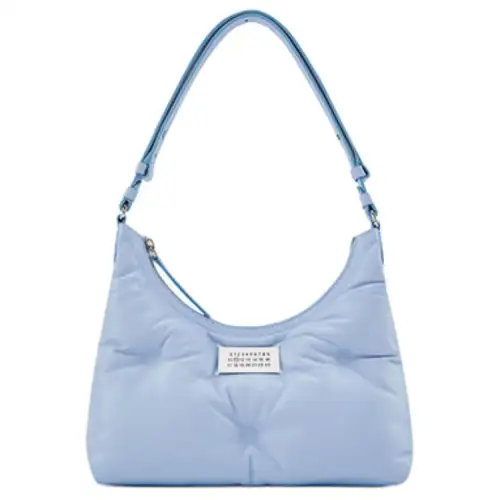 Maison Margiela Glam Slam Sheepskin Hobo Bag, Shoulder Bag, Handbag Small Women's Light Blue
