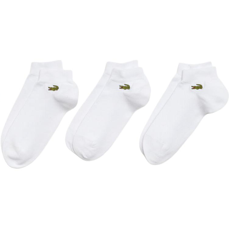 LACOSTE Ankle Socks Women’s 3 Pack White