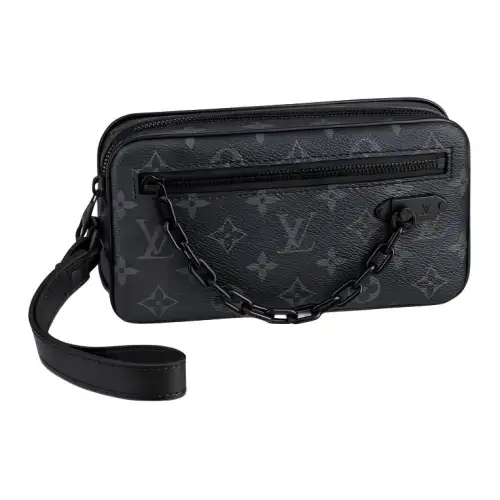 LOUIS VUITTON Pochette Volga Monogram Eclipse Black
