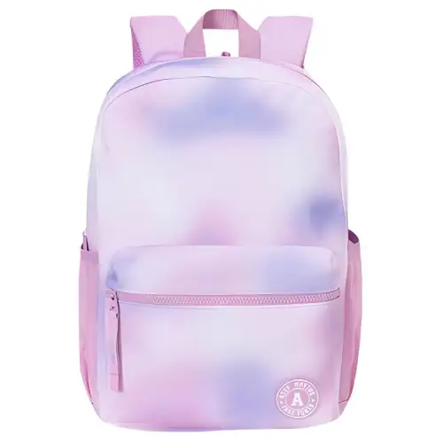 Anta Minimalist Fashion Canvas Backpack Regular Women's Purple