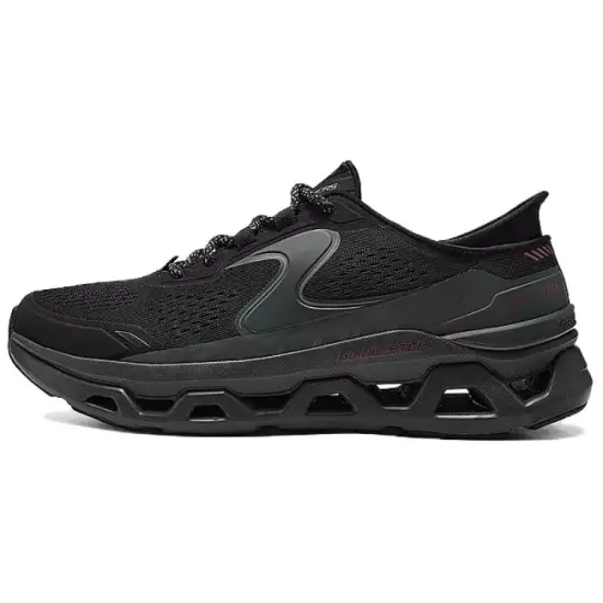 Skechers Sport Cushioned Slip-Resistant Low-Top Casual Running Shoes Men's Black