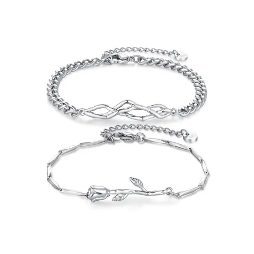 Zeroline S925 Silver/Titanium Steel Bracelets Unisex