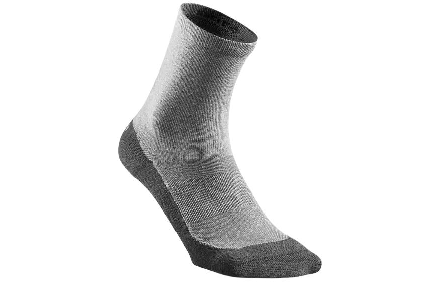DECATHLON Knee High Socks Unisex 2 Pack Gray