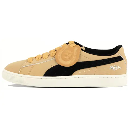 PUMA Suede Skateboarding Shoes Unisex Low-top Brown/black