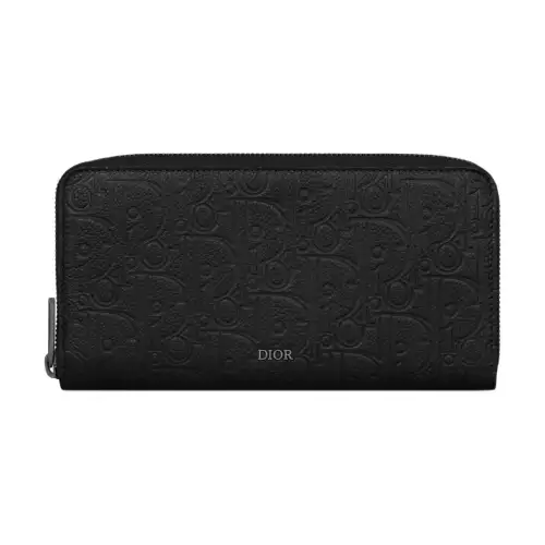 DIOR Leather Wallet Men's Black