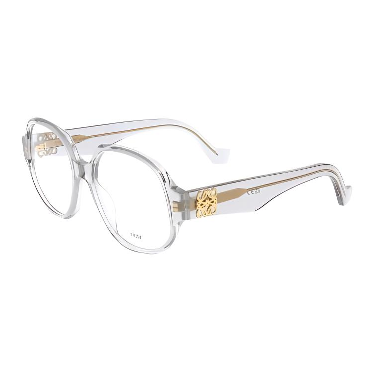 LOEWE Acetate Irregular Shape Eyeglass Frames Women's Gray