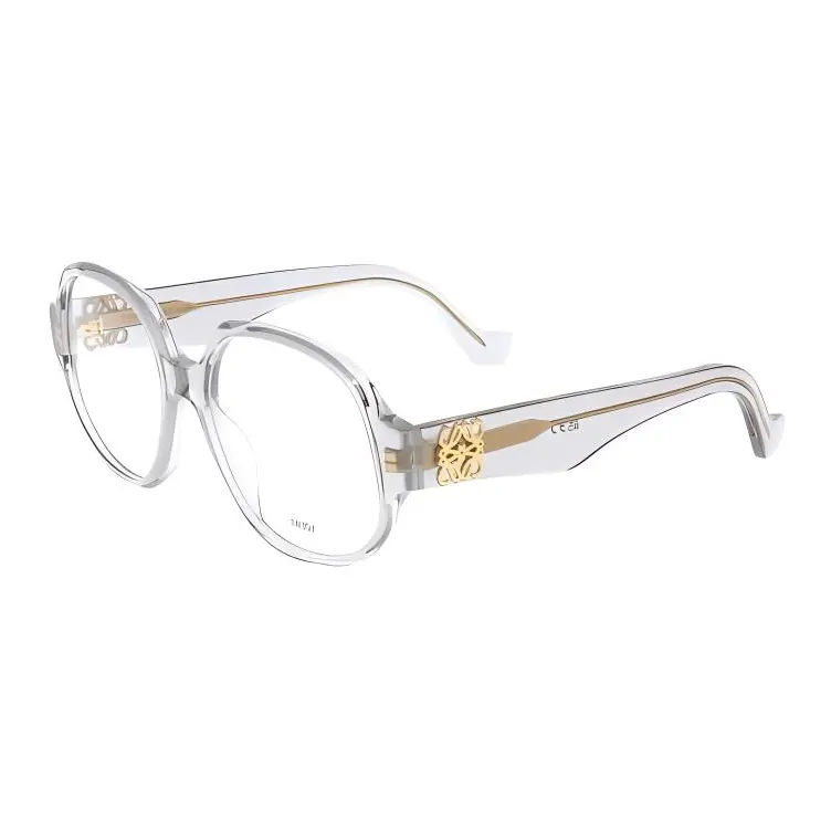 LOEWE Acetate Irregular Shape Eyeglass Frames Women's Gray