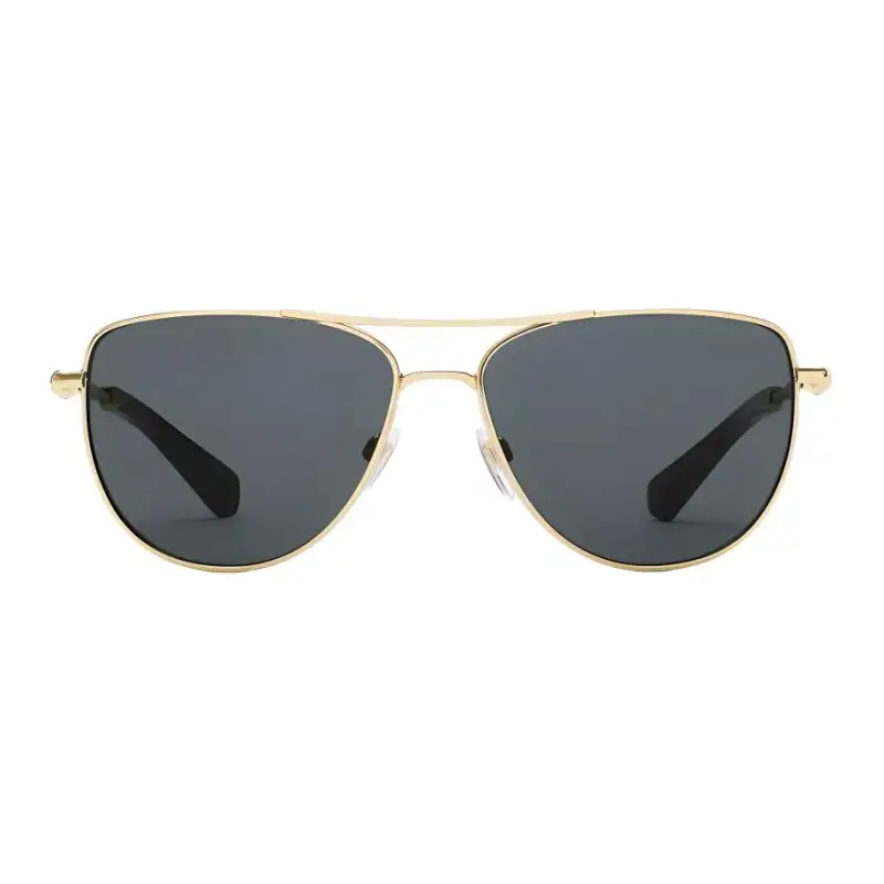 Burberry Plate And Metal Acetate Aviator Sunglasses Unisex Gold