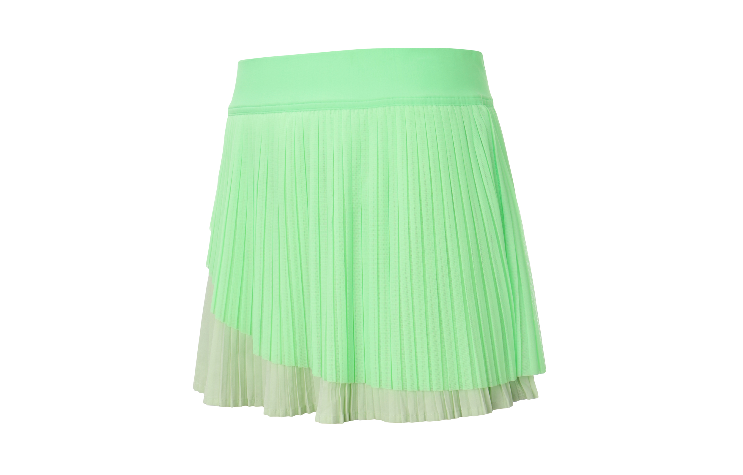 Lululemon Tiered Pleats Casual Short Skirts Women’s Indigo Green/Happy Fruit