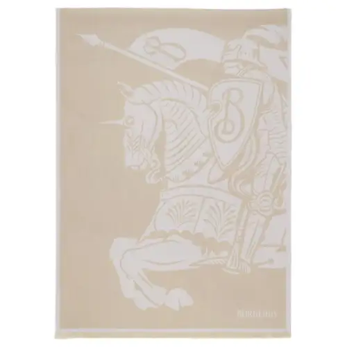 Burberry Logo Jacquard Frayed-Edge Scarf