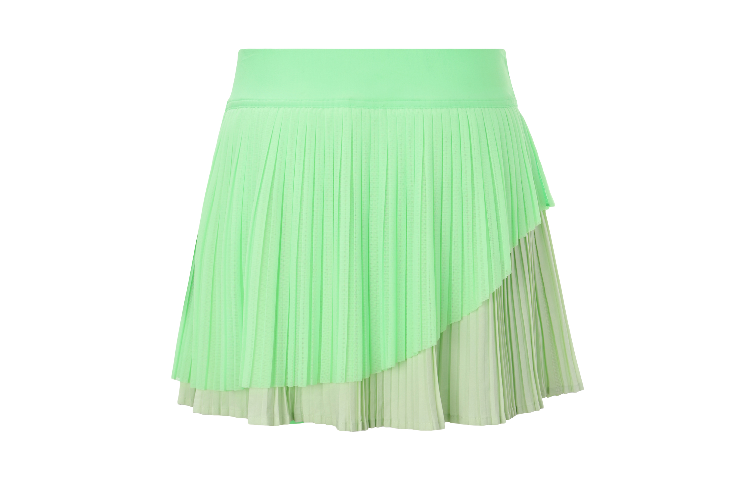 Lululemon Tiered Pleats Casual Short Skirts Women’s Indigo Green/Happy Fruit