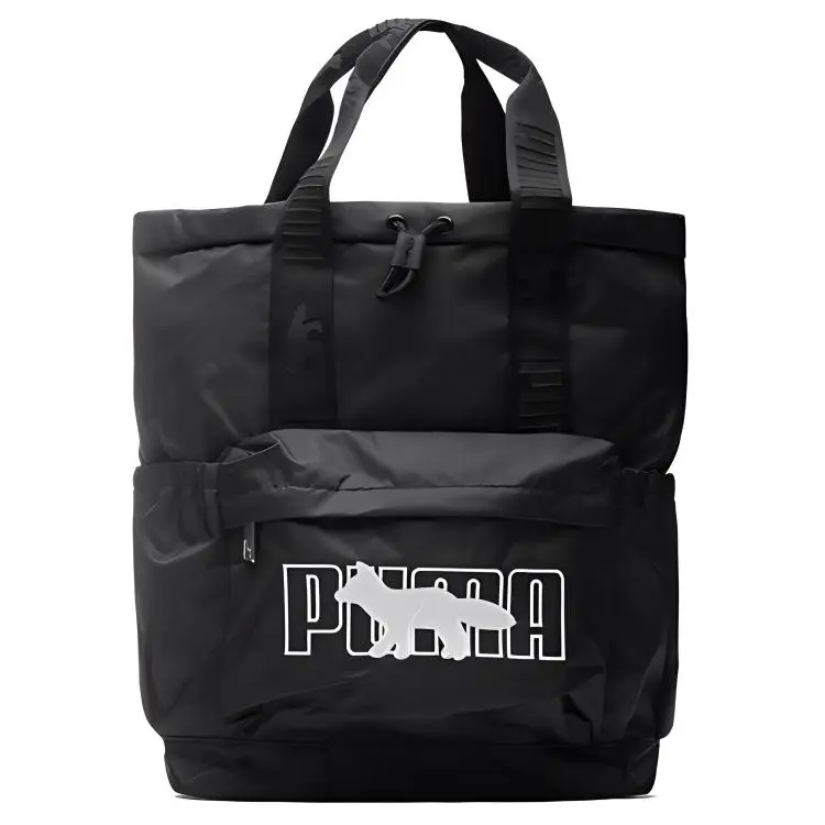PUMA Drawstring Closure Fabric Backpack Backpacks Regular Men's Black