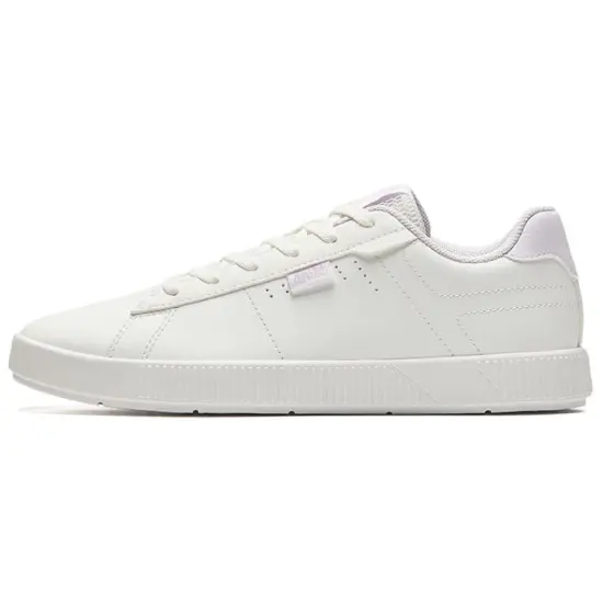 ANTA Skateboard Shoes Women's Low-Top Papyrus White/Misty Purple