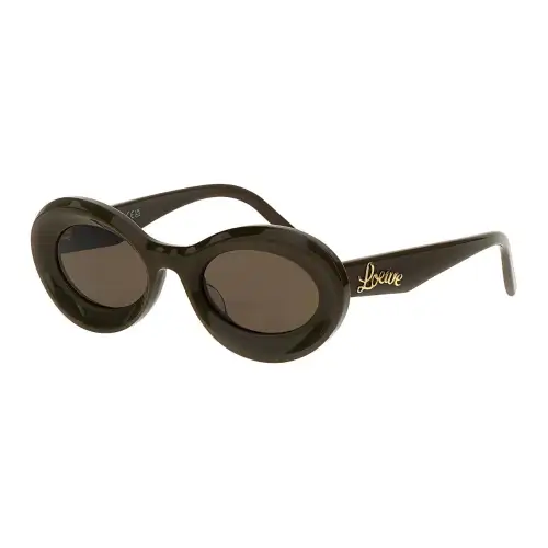 LOEWE Acetate Oval Sunglasses Unisex Brown