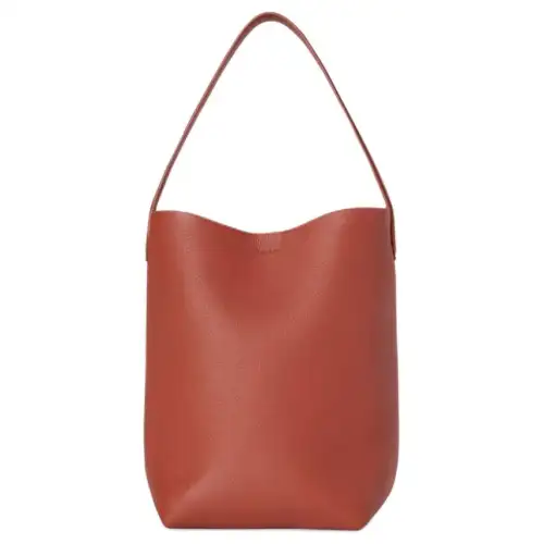 THE ROW N/S ParkPark Tote Grain Calfskin Shoulder Bag Women's Rusty Red
