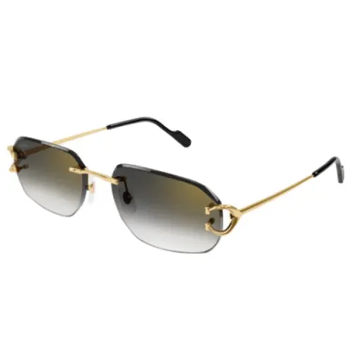 Cartier Eyewear Rectangle frame Rimless Sunglasses