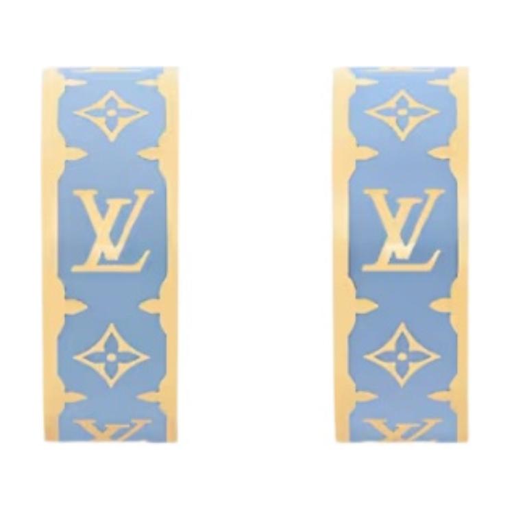 Lv M01833 Nanogram Enamel Earrings