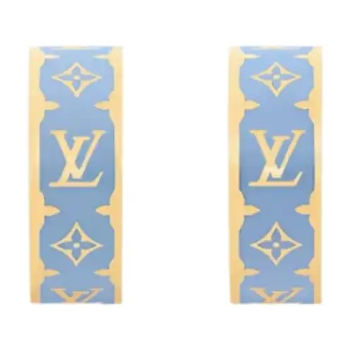 Lv M01833 Nanogram Enamel Earrings