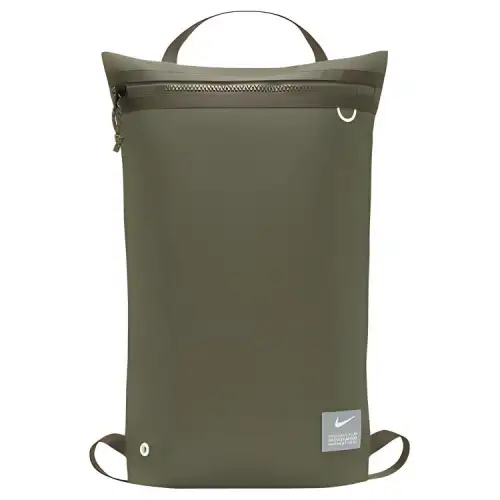 Nike Fabric Gym Bag Backpack Unisex Khaki Green