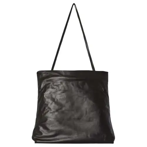 THE ROW Calfskin Tote Bag, Shopping Bag, Shoulder Bag, Handbag Women's Dark Brown