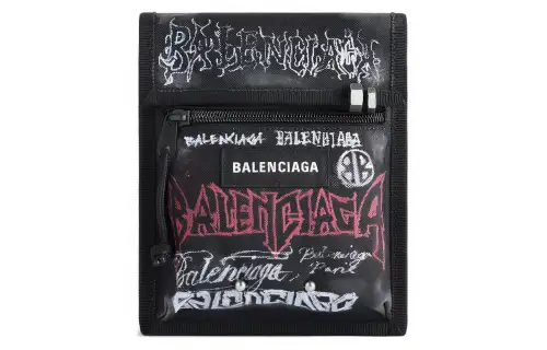 Balenciaga Explorer Fabric Clutch, Shoulder Bag, Crossbody Bag Small Men's Black
