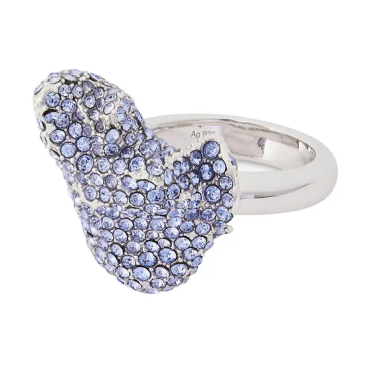 LOEWE Silver, Man made Crystal Rings Women's Silver