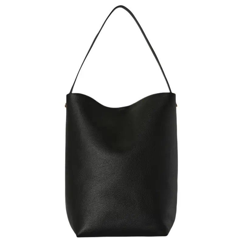 THE ROW Leather With Grain Calfskin Tote Bag, Shopping Bag, Handbag Women's Black
