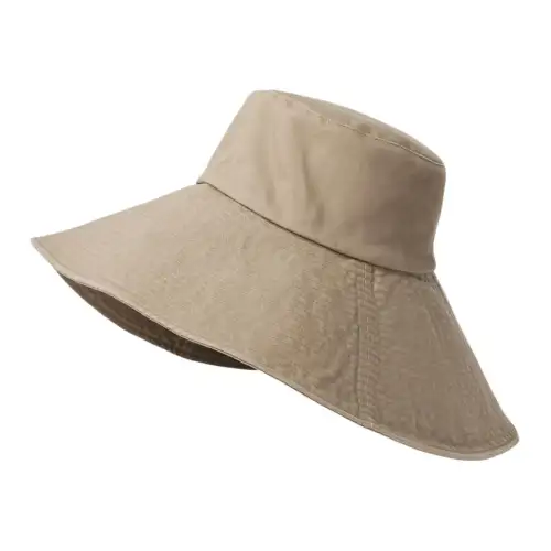 UNIQLO Cotton, Polyester Bucket Hats Women's Khaki