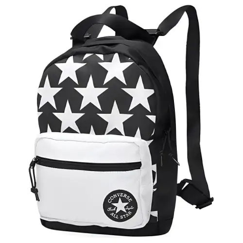 Converse Polyester Backpack Regular Unisex Black White