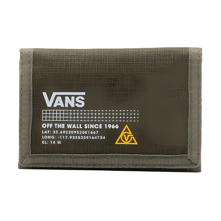 Vans Nylon Fabric Coin Purse Wallet Unisex Army Green