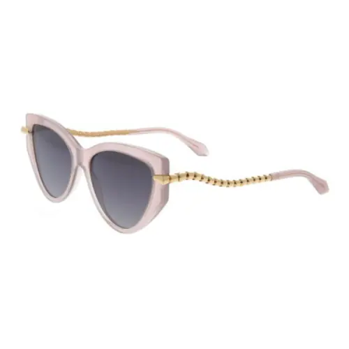 Bottega Veneta Acetate Cat Eye Sunglasses Men's Light Pink