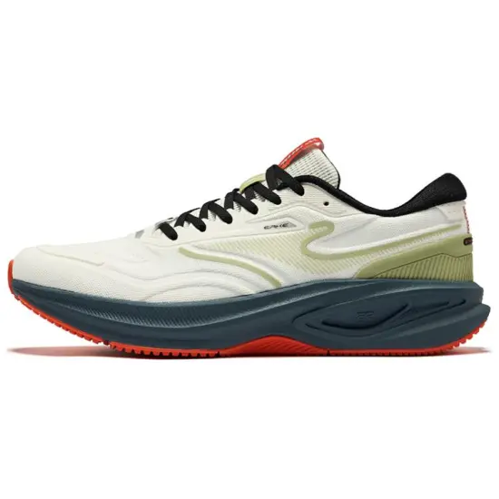 Erke Running Shoes Men Low-Top Microcrystal White/Western Celery Green