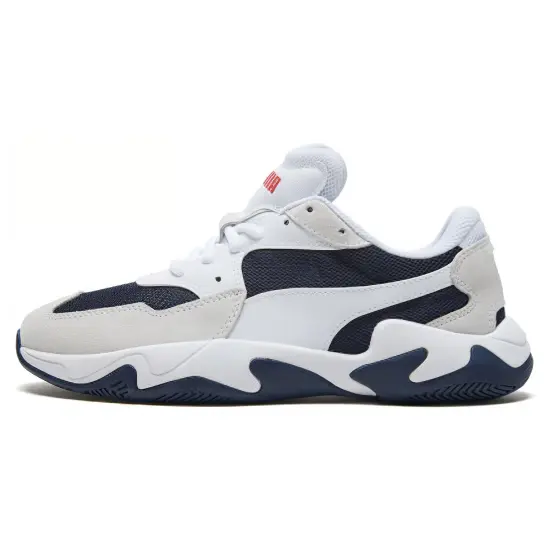 PUMA Storm Adrenaline Low White Casual Sneakers Shoes 'Black White'