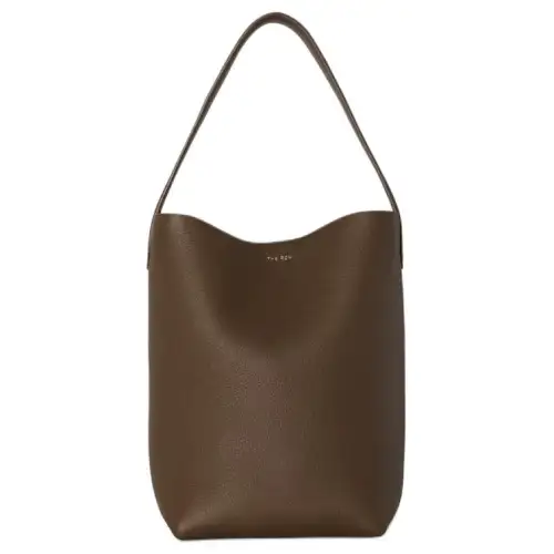 THE ROW N/S Park Grain Calfskin Tote Bag, Shopping Bag, Shoulder Bag, Handbag Small Women's Dark Olive Green