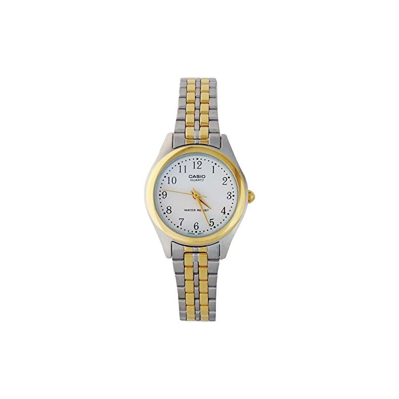 CASIO Casio, waterproof quartz watch strap stainless steel for men and women, white dial, 30meter, quartz mechanism, Japanese and Korean