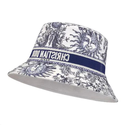 DIOR Cotton, Polyester, Polypropylene Bucket Hats Women's Blue