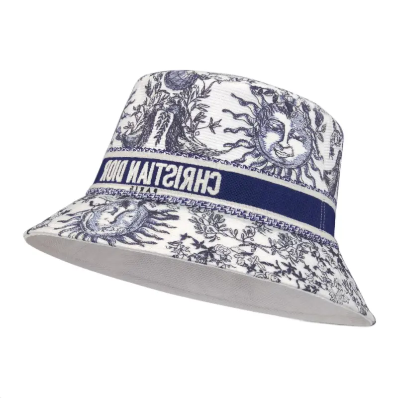 DIOR Cotton, Polyester, Polypropylene Bucket Hats Women's Blue