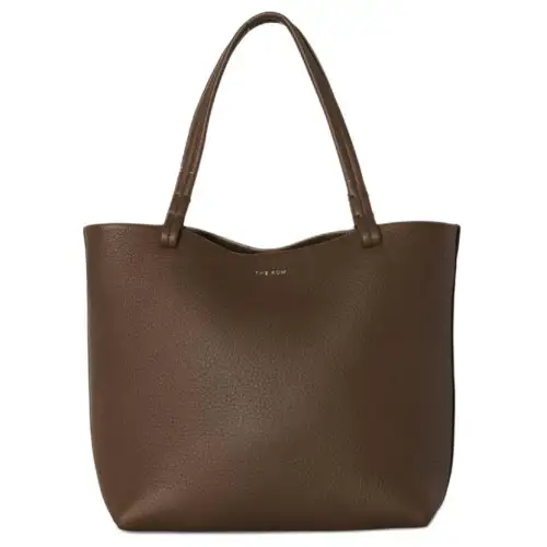 THE ROW Park Tote Grain Calfskin Tote Bag, Shopping Bag, Handbag Women's Dark Olive Green