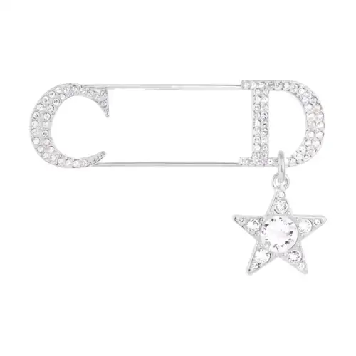 DIOR Brass Brooches Men's Silver