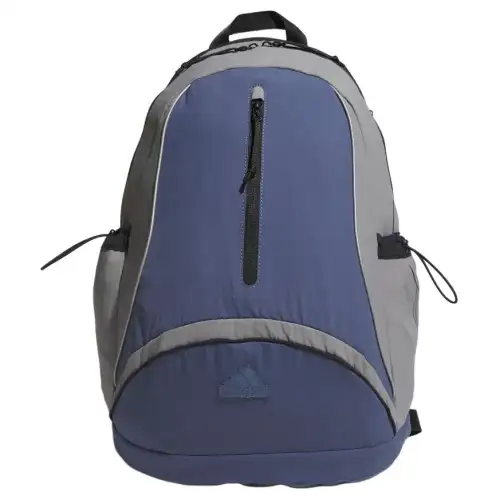 Adidas Recycled Blend Fabric Backpack Regular Unisex Gray Blue/Black