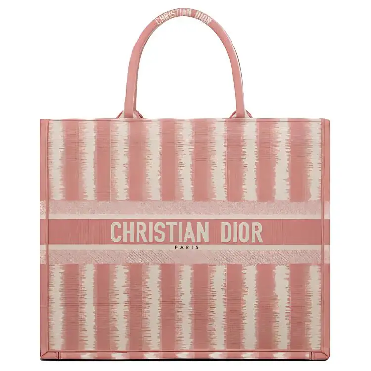DIOR BookTote Canvas Bag, Tote Bag, Shopping Bag, Handbag Regular Women's Pink