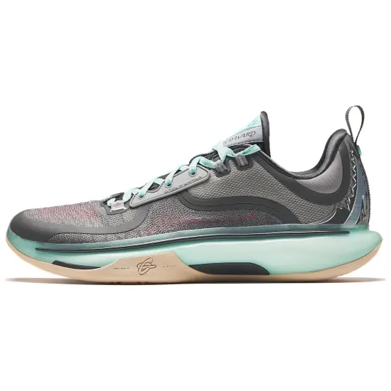 ANTA GH5 Basketball Shoes Men Low-Top Gray Blue
