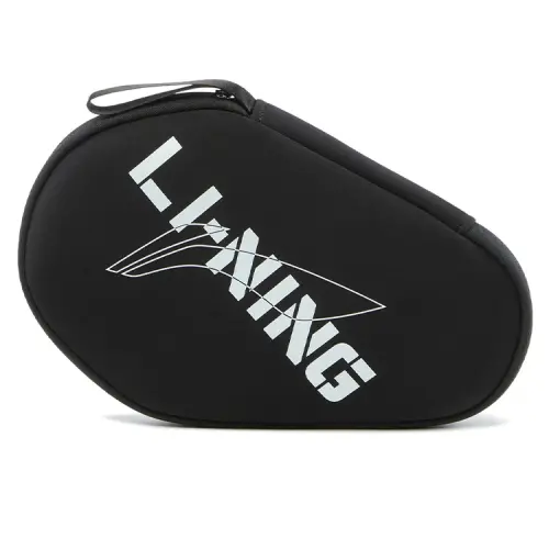 Li Ning Table Tennis Collection Athleisure Polyester Table Tennis Racket Cover Clutch Unisex Black
