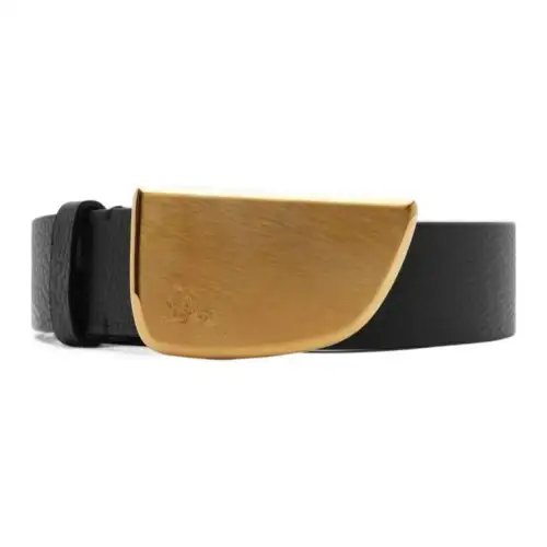 Burberry Engraved-detail Leather Belt
