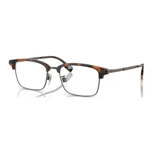 Burberry Metal Acetate Browline Eyeglass Frames Men's Tortoiseshell