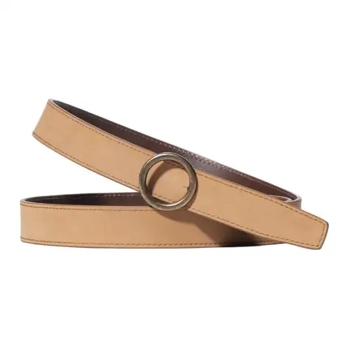 UNIQLO Solid Color Design, Smooth Buckle Cow Leather Belts Women's Multicolor Width 2.4CM
