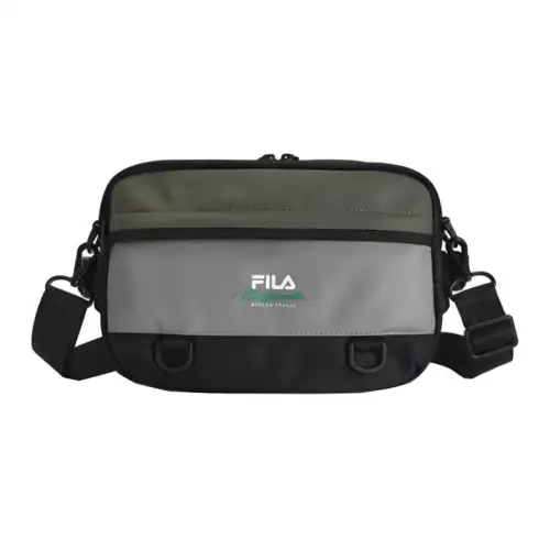 FILA Fabric Shoulder Bag, Crossbody Bag Extra Small Men's Blue & Multicolor