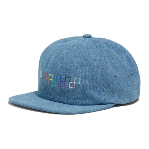 Vans Cotton Denim Baseball Caps Unisex Blue